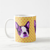 Polka Dot Boston Terrier Puppy Mok (Links)