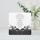 Polka Dot Bow Vow Renewal Kaart (Staand voorkant)