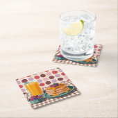 Polka Dot Breakfast Square Onderzetter Set (Insitu)