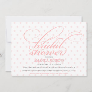 Polka Dot Bridal Shower Kaart