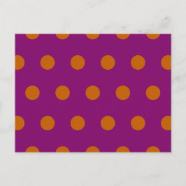 Polka Dot Briefkaart (Deep Magenta & Pumpkin Sinaa