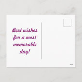 Polka Dot Briefkaart (Deep Magenta & Pumpkin Sinaa (Achterkant)