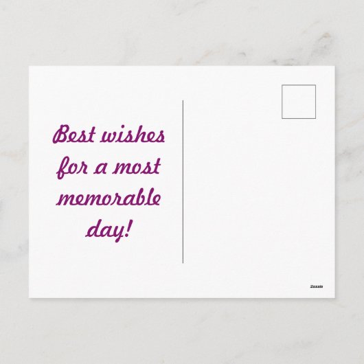 Polka Dot Briefkaart (Deep Magenta & Pumpkin Sinaa (Achterkant)