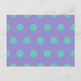Polka Dot Briefkaart (Lavendel & Aqua)