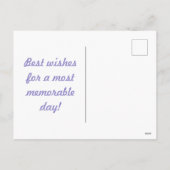 Polka Dot Briefkaart (Lavendel & Aqua) (Achterkant)