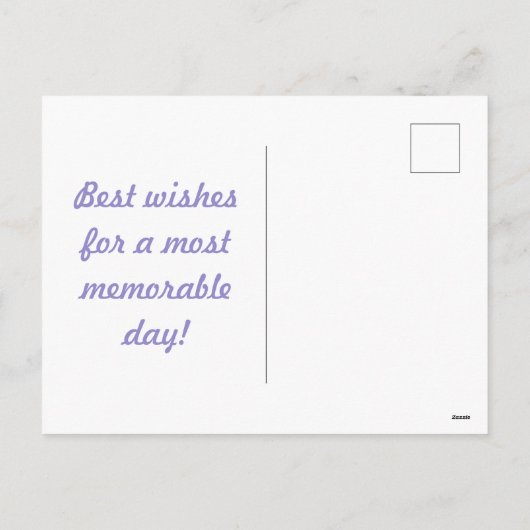 Polka Dot Briefkaart (Lavendel & Aqua) (Achterkant)