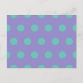 Polka Dot Briefkaart (Lavendel & Aqua)