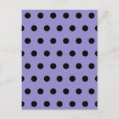 Polka Dot Briefkaart (Lavendel & Zwart) (Voorkant)