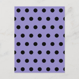 Polka Dot Briefkaart (Lavendel & Zwart)