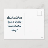 Polka Dot Briefkaart (Midnight Blue & Soft Pink) (Achterkant)