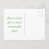 Polka Dot Briefkaart (Sage Green & Pastel Pink) (Achterkant)