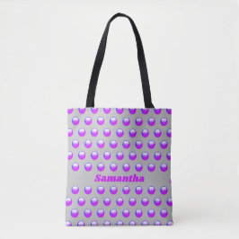 Polka Dot Bright Paars Geometric Baby Baby Tote Bag