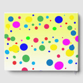 Polka Dot Bubble Ballon Quinceañera Guest Book Gastenboek (Achterkant)