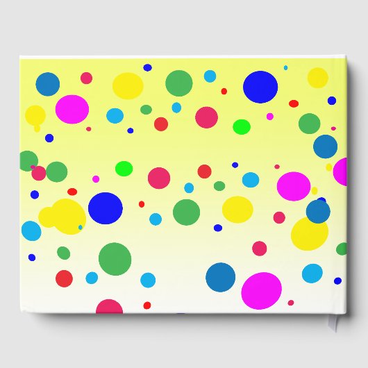 Polka Dot Bubble Ballon Quinceañera Guest Book Gastenboek (Achterkant)