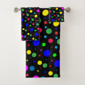 Polka Dot Bubble Balloon Patroon Badhanddoeken Bad Handdoek (Insitu)