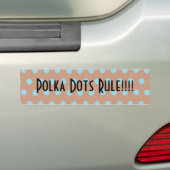 Polka Dot Bumpersticker (Op auto)