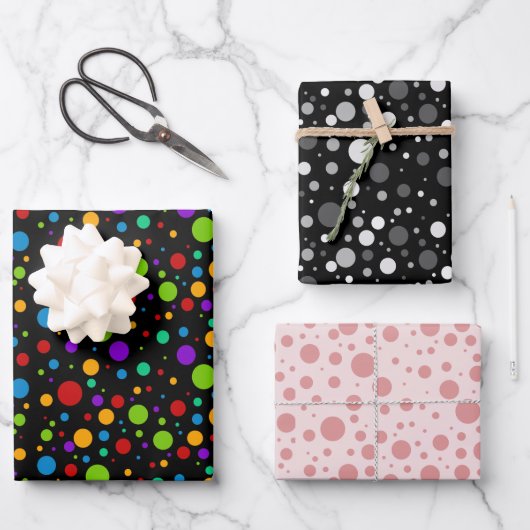 Polka Dot Bundle Inpakpapier Vel (Voorkant)