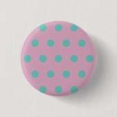 Polka Dot Button (Roze & Aqua) (Voorkant)
