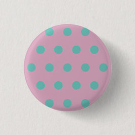 Polka Dot Button (Roze & Aqua)