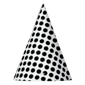 Polka Dot BW Party Pet Feesthoedjes (Links)