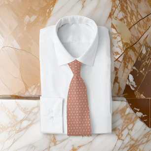 Polka Dot Camel Bruin Minimal Classy Stropdas