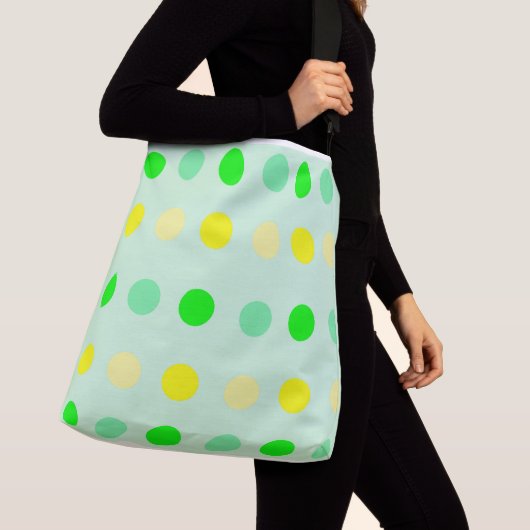 Polka Dot Canvas tas (Dichtbij)