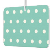 Polka Dot Car Air Freshener (Aqua & White) Luchtverfrisser (Links)