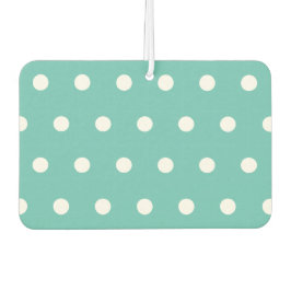 Polka Dot Car Air Freshener (Aqua & White) Luchtverfrisser