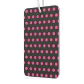Polka Dot Car Air Freshener (zwart en neonroze) Luchtverfrisser (Links)
