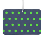 Polka Dot Car luchtverfrisser (blauw & limoengroen (Achterkant)