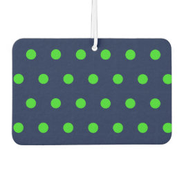 Polka Dot Car luchtverfrisser (blauw & limoengroen