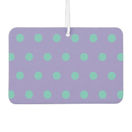 Polka Dot Car Luchtverfrisser (Lavendel & Aqua)