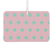 Polka Dot Car Luchtverfrisser (Roze & Aqua) (Achterkant)