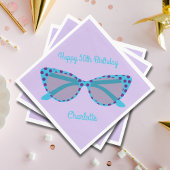  Polka Dot Cat-Eye bril 50's Birthday Servet