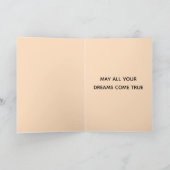 Polka Dot Cat | Happy Birthday Greeting Folded Kaart (Binnen)