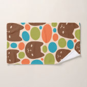 Polka Dot Cats Patroon Bad Handdoek (Handdoek)