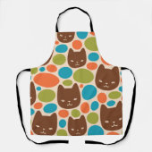 Polka Dot Cats Patroon Schort (Voorkant)