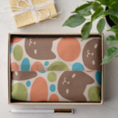 Polka Dot Cats Patroon Tissuepapier (Geschenk)