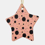 Polka Dot Ceramic Star Ornament (Links)