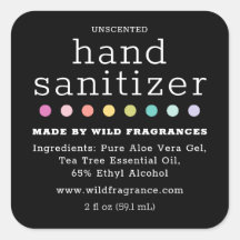 Polka Dot Chalkboard Hand Sanitizer Soap