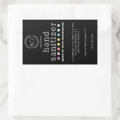 Polka Dot Chalkboard Large Hand Sanitizer Soap Rechthoekige Sticker (Tas)