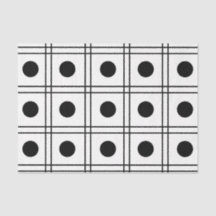Polka Dot Circle Black en White Check Pattern