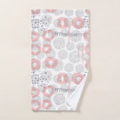 Polka Dot Circle Pattern Bad Handdoek (Handdoek)