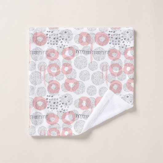 Polka Dot Circle Pattern Bad Handdoek (Wasdoekje)