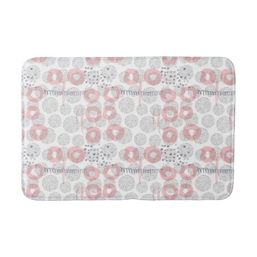 Polka Dot Circle Pattern Badmat (Voorkant)