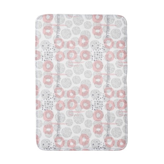 Polka Dot Circle Pattern Badmat (Voorkant Verticaal)