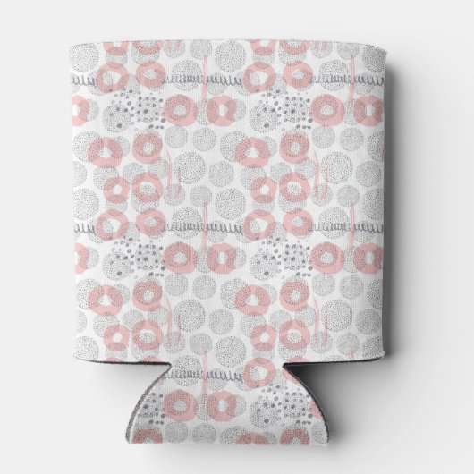 Polka Dot Circle Pattern Blikjeskoeler (Achterkant)