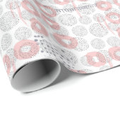 Polka Dot Circle Pattern Cadeaupapier (Rol Hoek)