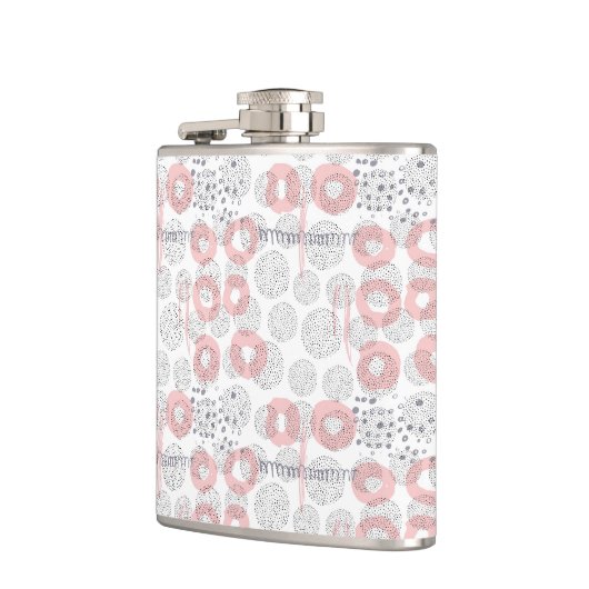 Polka Dot Circle Pattern Heupfles (Links)