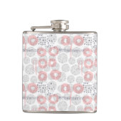 Polka Dot Circle Pattern Heupfles (Voorkant)